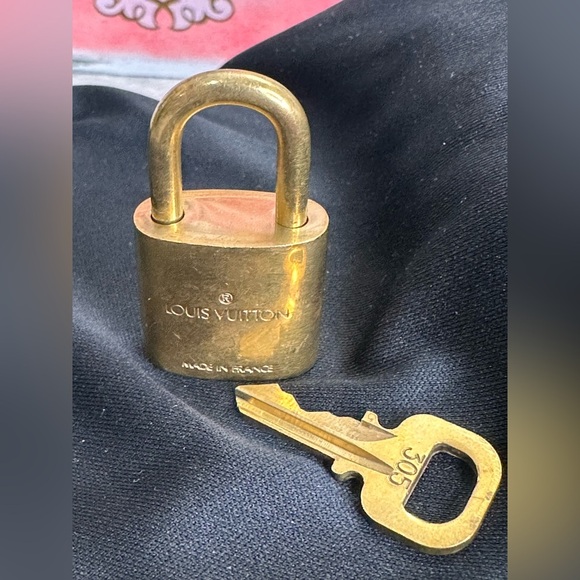Louis Vuitton Gold Padlock with Key #305 - Picture 3 of 3